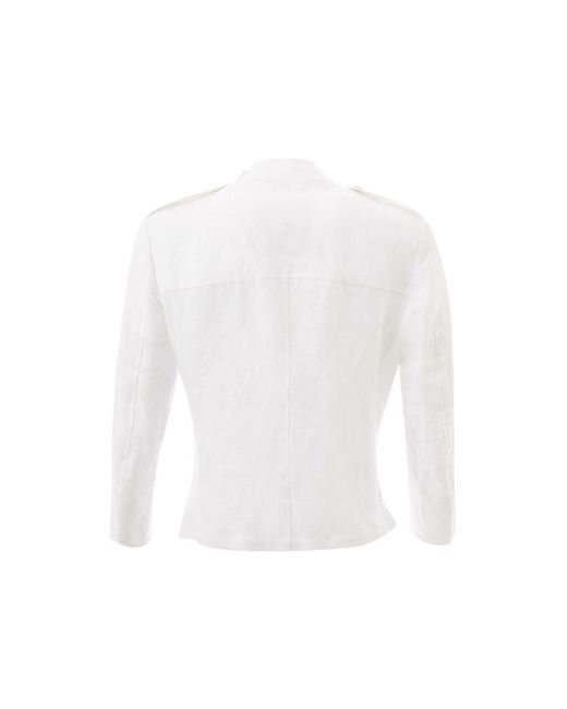 Sealup White Linen Jacket for men
