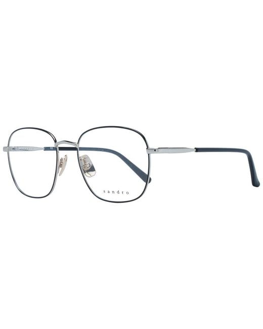 Sandro Metallic Black Stainless Steel Glasses (frames) for men