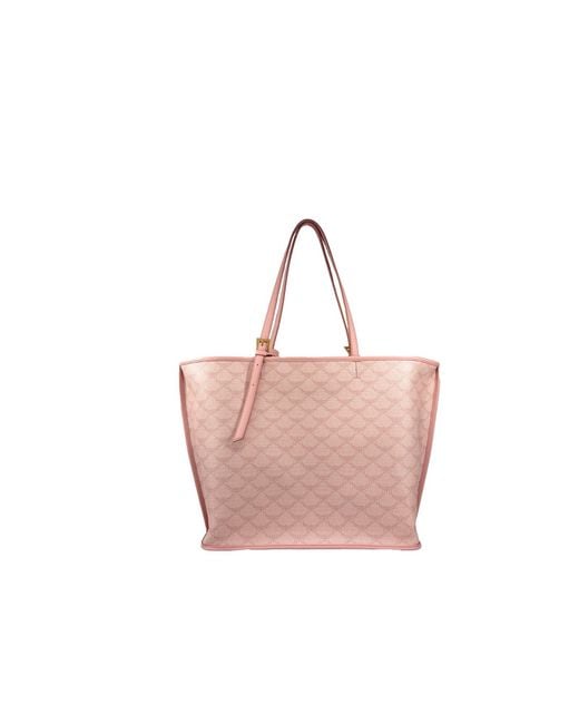 MCM Pink Medium Himmel Shopper Medium Tote Bag