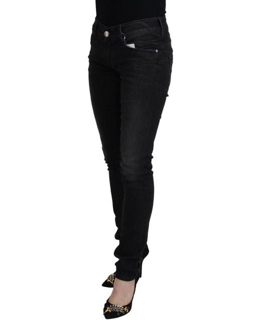 Acht Black Chic Low Waist Straight Leg Jeans