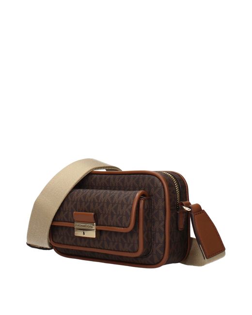 Michael Kors Brown Bradshaw Shoulder Bag For Fabric/Acorn