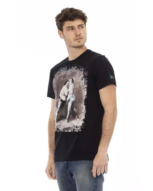 TRUSSARDI ACTION Black Cotton Men T for men
