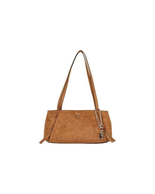 Guess Brown Polyester Handbag