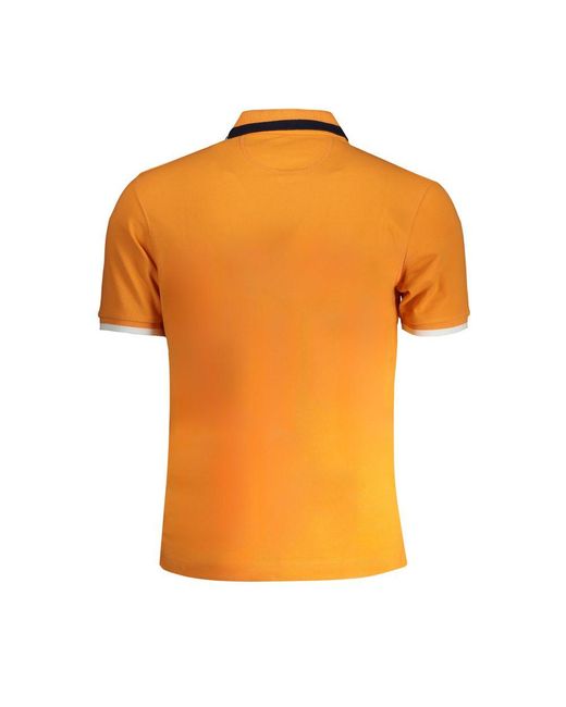 La Martina Orange Arancione Cotton Men Polo for men
