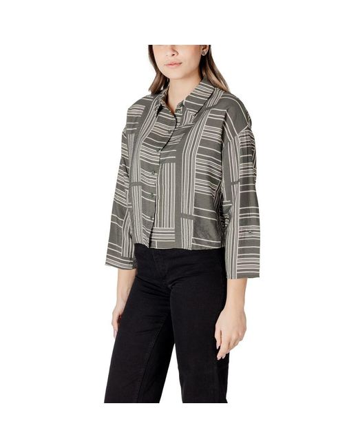 Jacqueline De Yong Gray Viscose Sweater