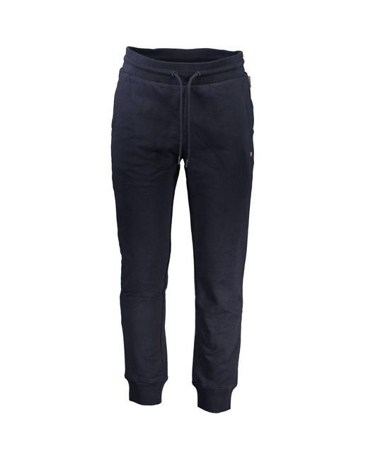 Napapijri Blue Blu Cotton Men's Sweatpants for men
