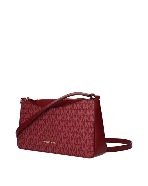 Michael Kors Red Arden Crossbody Bag Fabric/Cherry