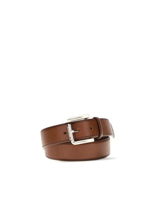 Max Mara Brown Leather Belt