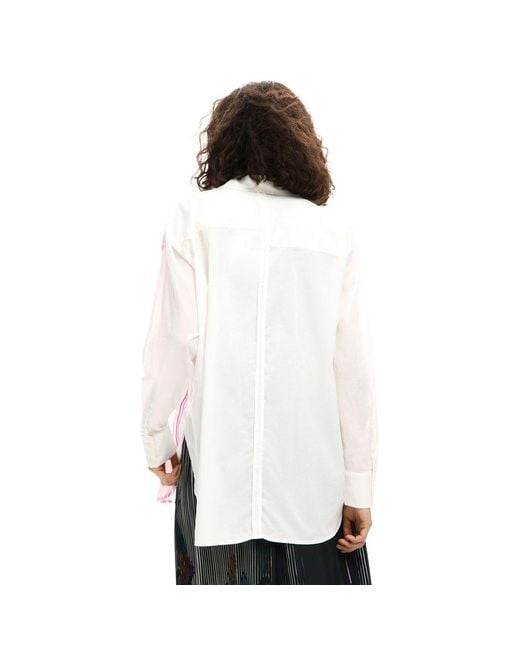 Desigual Pink Cotton Blouse