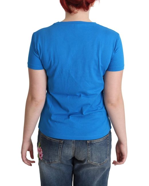 Moschino Blue Sunny Milano Graphic Tee