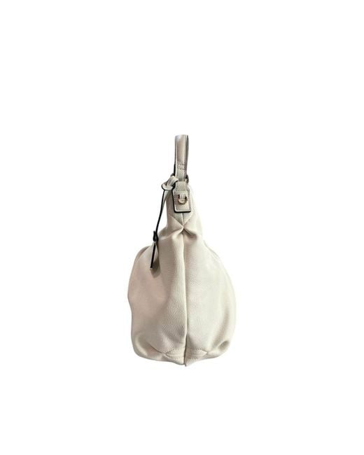 Twinset Metallic White Pu Shoulder Bag