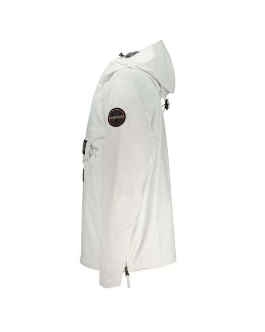 Napapijri White Polyamide Jacket for men