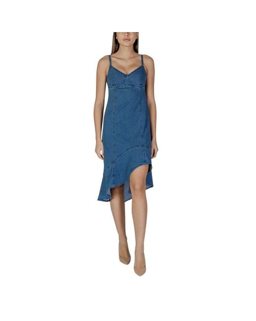 Desigual Blue Cotton Dress