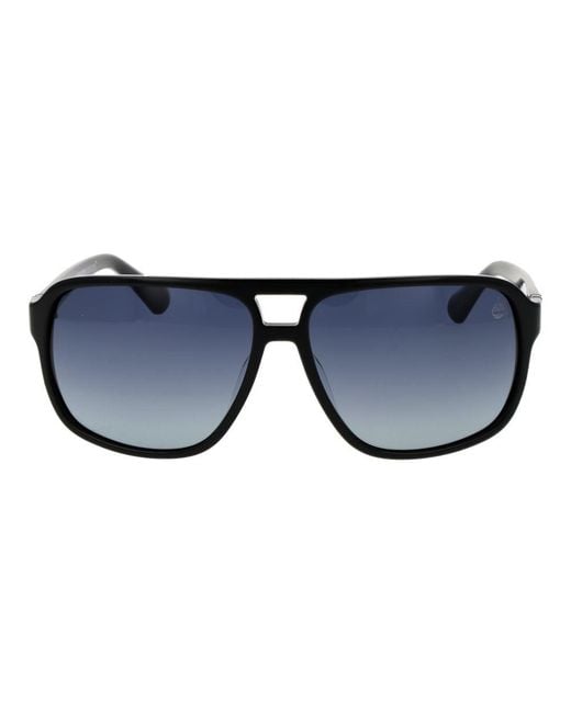 Timberland Blue Acetate Sunglasses for men