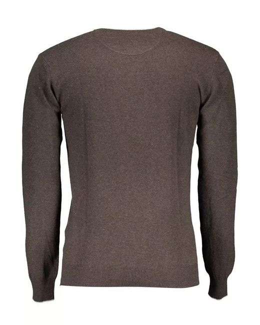 U.S. POLO ASSN. Brown Wool Sweater for men