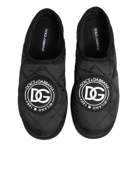 Dolce & Gabbana Black Mules for men