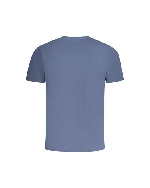 North Sails Blue Cotton T-Shirt for men