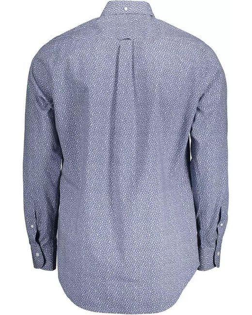 Gant Blue Cotton Shirt for men
