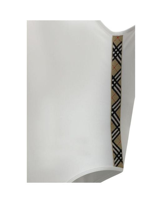 Burberry Gray White Polyamide One