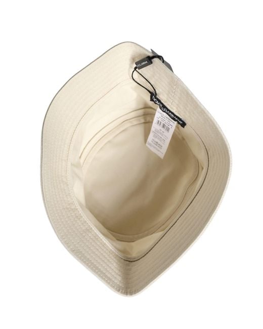 Dolce & Gabbana Natural Cotton Bucket Fisherman Capello Hat for men