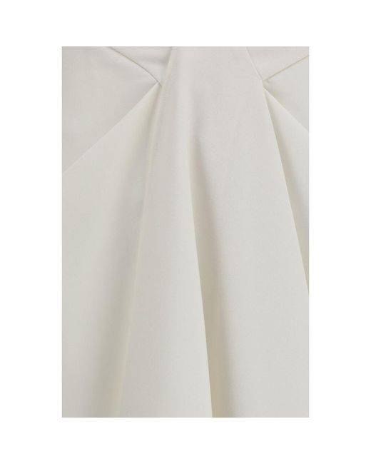Givenchy White Wool Oves Aries Long Skirt