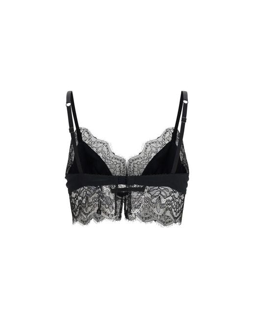 Dolce & Gabbana Black Silk Bra