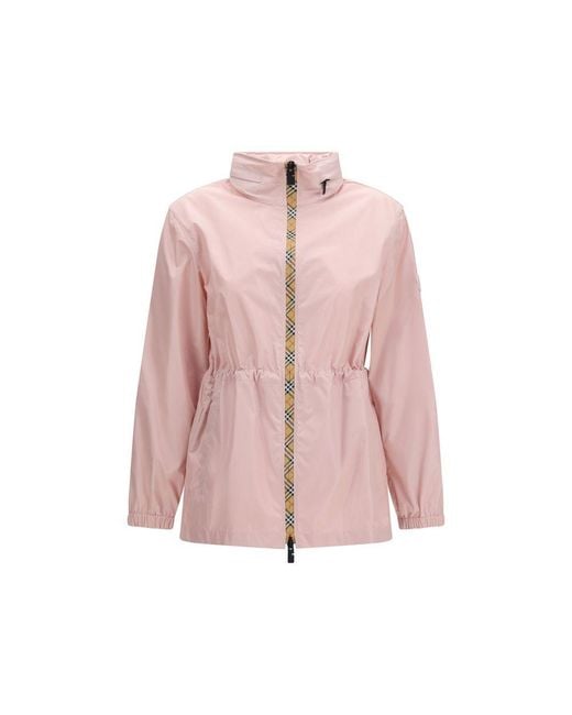Burberry Pink Multicolor Polyester Parka