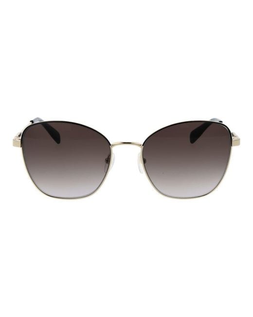 Longchamp Brown Metal Sunglasses