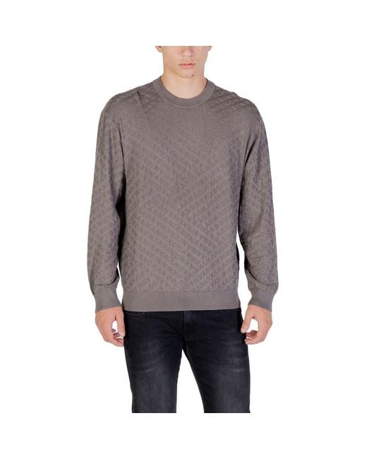 ARMANI EXCHANGE Gray Polyamide Sweatshirt for men