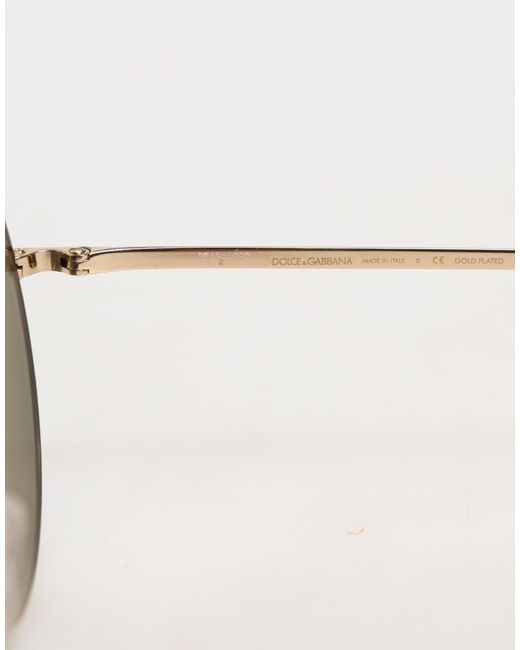 Dolce & Gabbana Metallic Metal Round Shades Eyewear Sunglasses