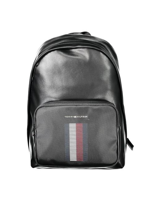 Tommy Hilfiger Black Polyethylene Men Backpack for men