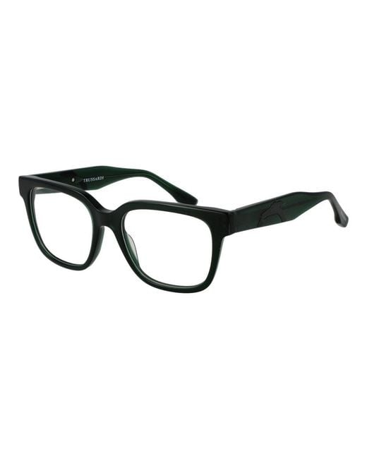 Trussardi Black Bicolor Acetate Glasses (frames) for men