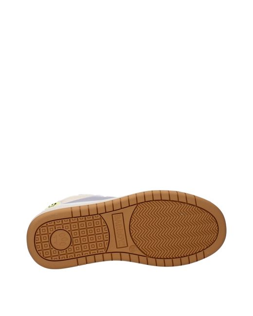 Barrow White Beige Leather Low Top Sneakers