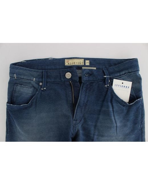 Acht Denim Cotton Stretch Slim Fit Jeans Blue Sig30471 for men