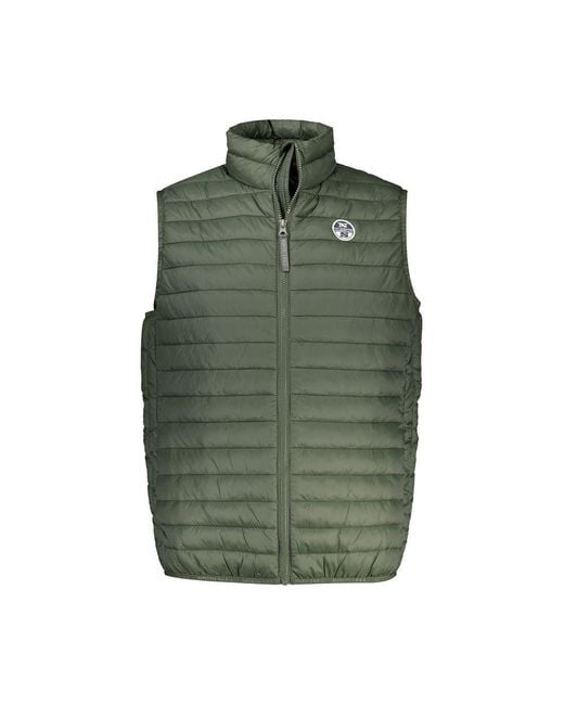 North Sails Green Verde Poliammide Mens Vest for men
