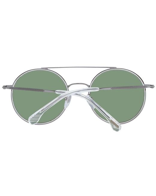 Lozza Green Gray Metal Sunglasses