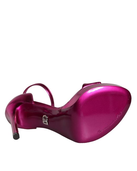 Dolce & Gabbana Purple High Heel Sandals