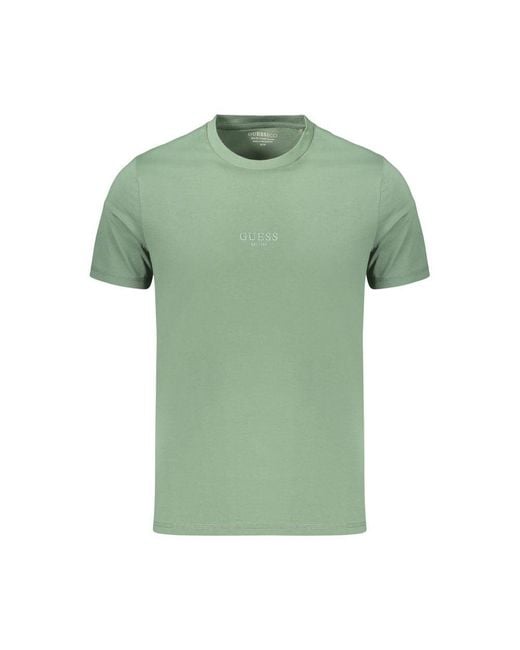 Guess Green Cotton Men's T for men