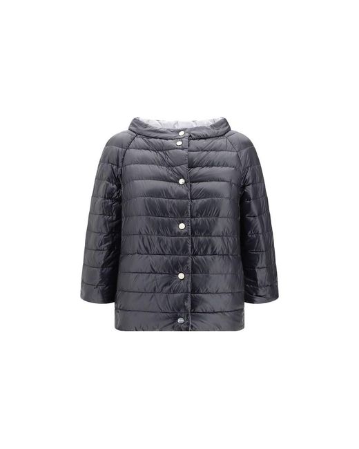 Herno Blue Reversible Padded Jacket