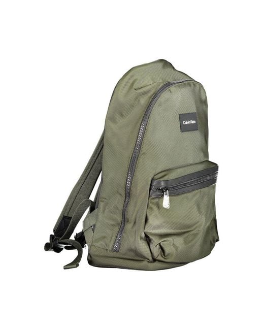 Calvin Klein Green Black Polyester Shoulder Bag