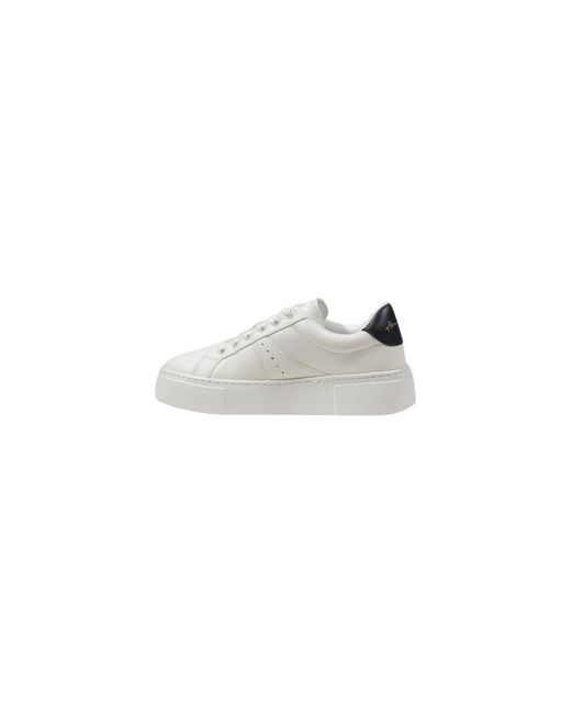 ARMANI EXCHANGE White Black Polyester Chunky Sneakers