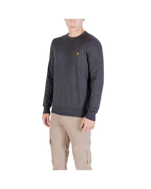 Lyle & Scott Blue Gray Cotton Sweatshirt for men