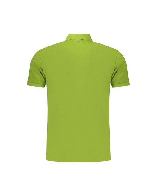 Napapijri Green Verde Cotton Men's Polo for men