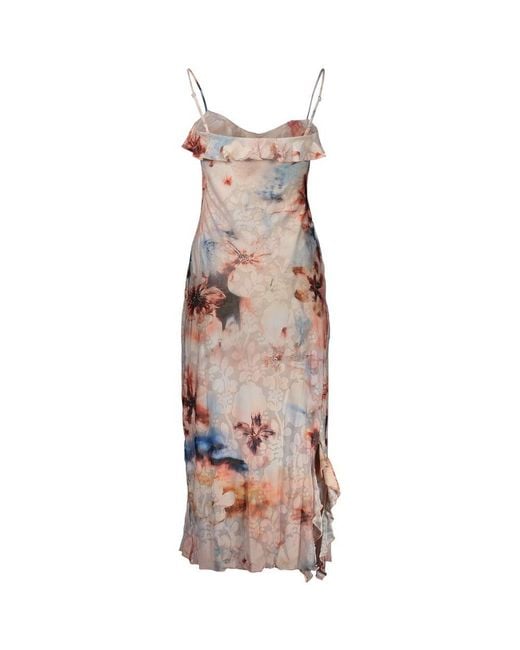 Desigual Multicolor Pink Polyester Casual Dress