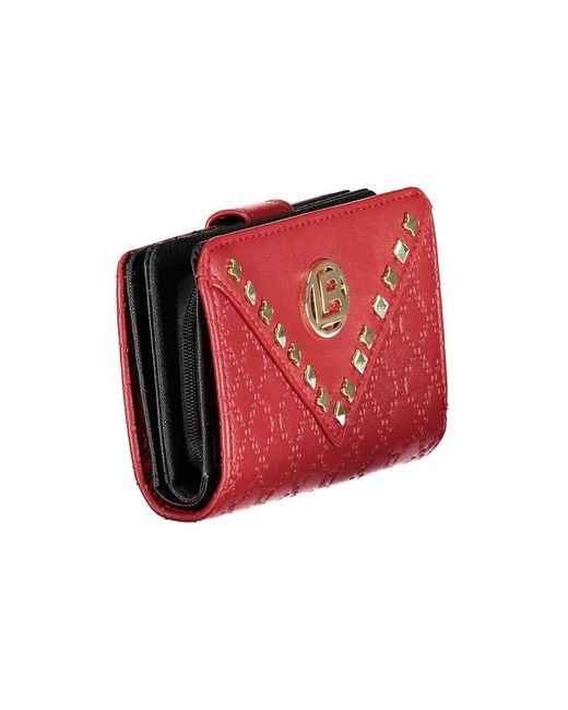 Laura Biagiotti Red Rosso Polyurethane Wallet