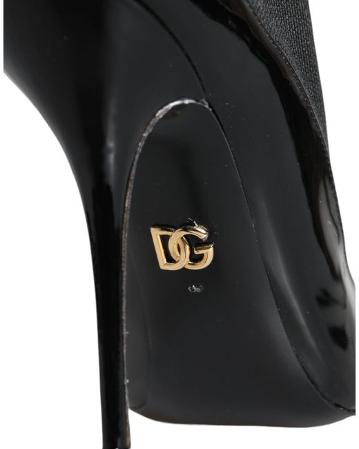 Dolce & Gabbana Black Heeled Boots