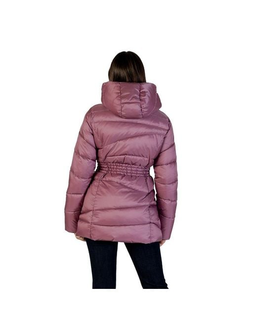 EA7 Red Purple Polyamide Bomber