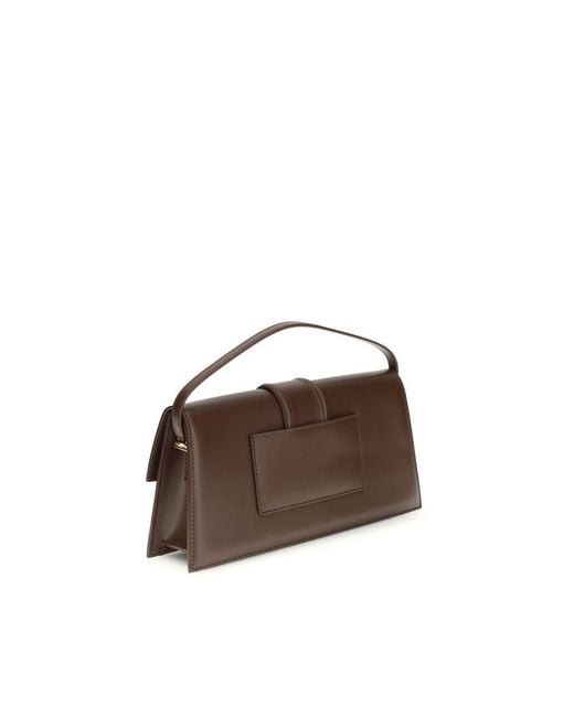 Jacquemus Brown Calf Leather Bos Taurus Shoulder Bag
