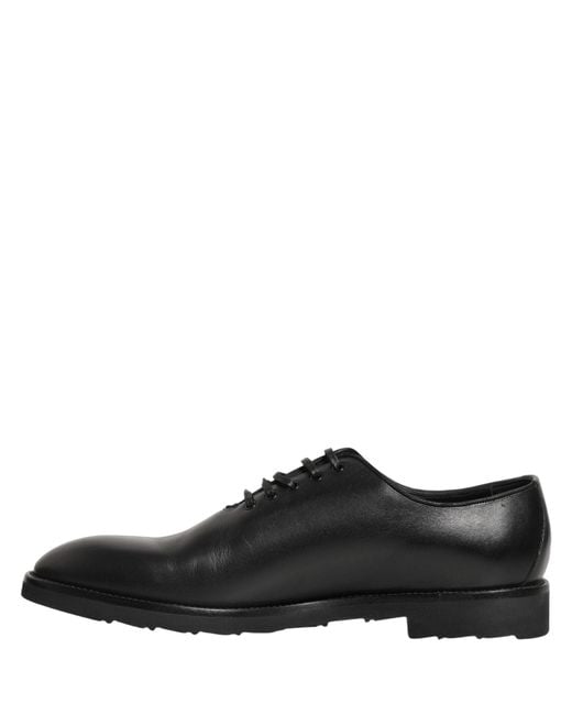 Dolce & Gabbana Black Leather Men Oxford Dress Formal Shoes for men