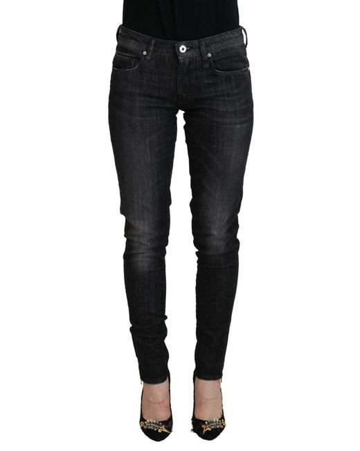 Fiorucci Black Chic Low Waist Skinny Jeans